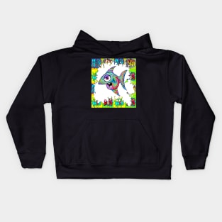 fish graphic 77 Kids Hoodie